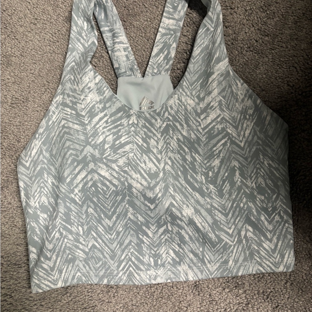 Sporty Patterned Tank Top/ Sports Bra - Picture 4 of 4